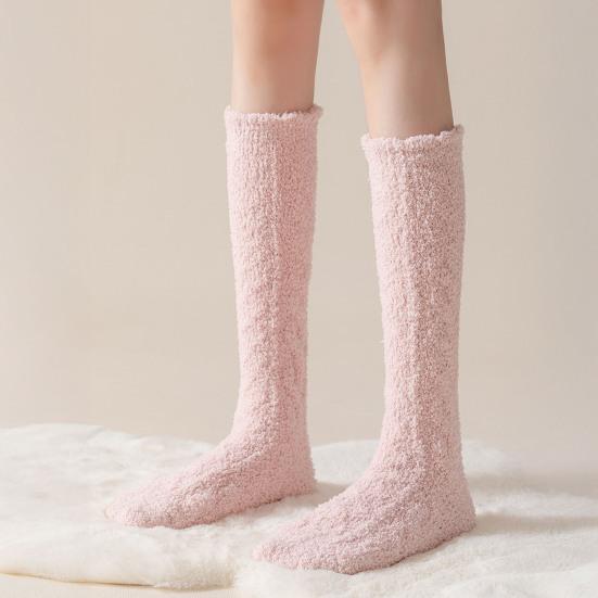 Fuzzy Socks for Women Knee High Fluffy Stockings Soft Warm Cozy Slipper Socks Plush Winter Long Floor Socks