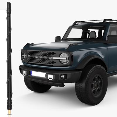 Antenne 13 pouces Pour Ford Bronco 2021-2024 Nouvelle Caoutchouc Flexible Spiralé pour Remplacement Antenne Courte Bronco Réception Radio FM AM Voiture