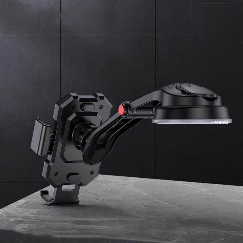New Sucker Car Phone Holder Suction Cup Type Center Console Secure Mount Car Stand for iPhone 13 12 11 Pro Xiaomi Huawei Samsung