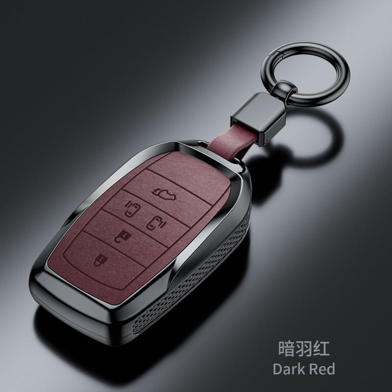 

Plastic Suede Car Key Case Remote Cover Shell Holder Protector Fob For Toyota New Alphard Hev Crown Vellfire Granvia Sienna Q28246QQ-