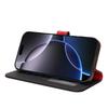 For iPhone 16 Pro Stand Case Litchi Texture Genuine Cow Leather Wallet Phone Cover RFID Blocking