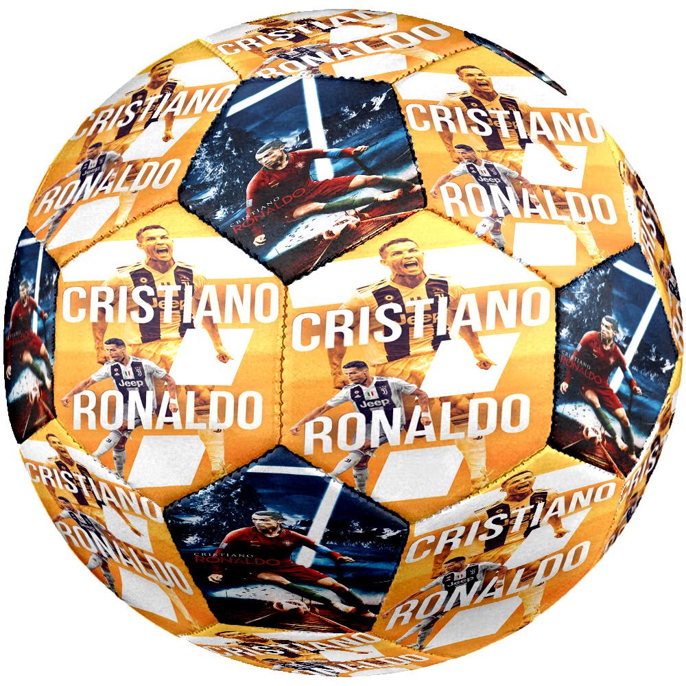 Ronaldo's Cristiano Ronaldo Artwork Size 5 Football Machine-Stitched Indoor/Outdoor Training and Matches Surprise Collection Gift