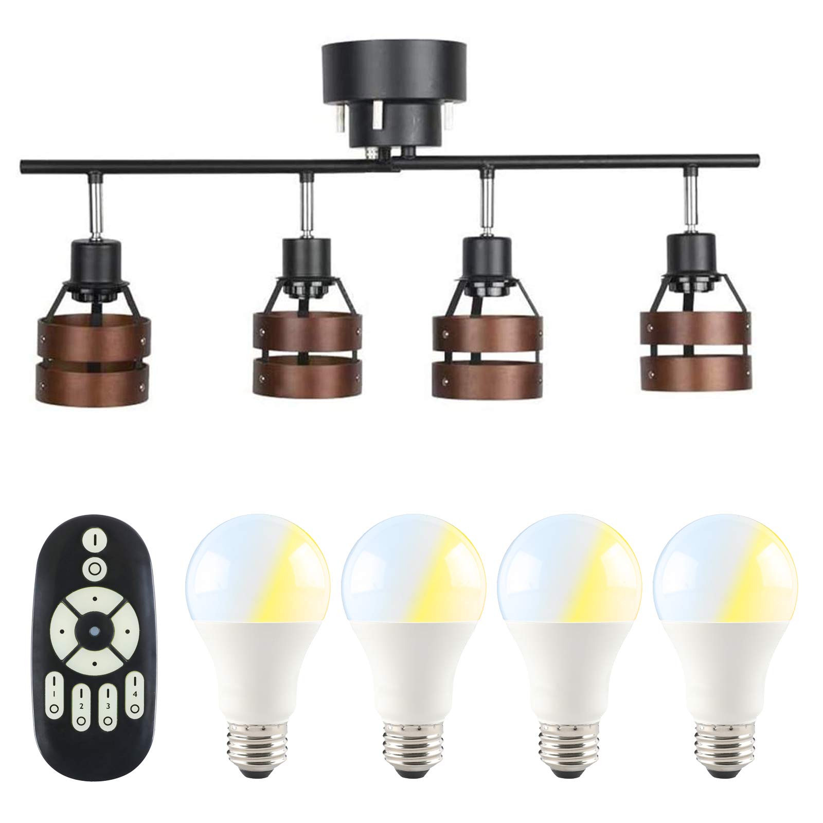 

Kyodo Lighting Ceiling Light, 4-Light, Suitable for 6-8 Tatami Mats (approx. 12 sq ft), Scandinavian Style, Spotlight, Ceiling Lighting,