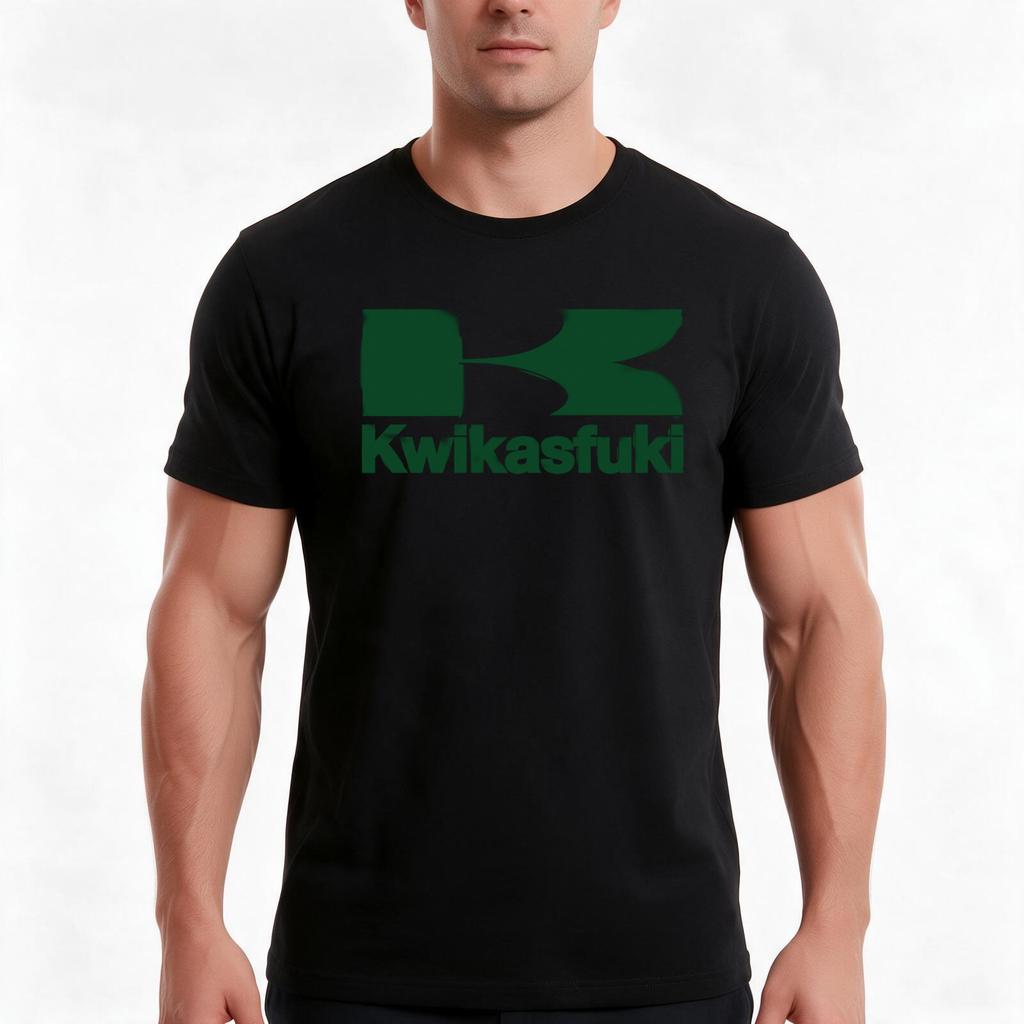 Kwikasfuki Tshirt TShirt Summer Casual Cotton Tee Oversized Streetwear Tops Vintage Graphic Print Loose Fit Short Sleeve