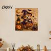 Clean Paint Free Art Set Halloween Faux Pearl Painting Kit, Puppy Ghost 3D Craft Unique Handmade Gift Idea for Adults Beginners, Home Wall Decor, DIY