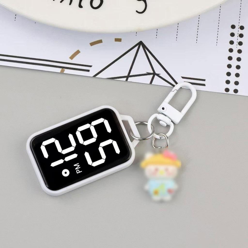 Student's Waterproof Digital Display Keychain Watch - Portable and Ideal for Exams.