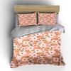 Cartoon Bears and Floral Bedding Bedding Duvet Cover Set Duvet Cover Pillowcases (1 * Duvet Cover 2 * Pillowcases, Without Duvet Insert)