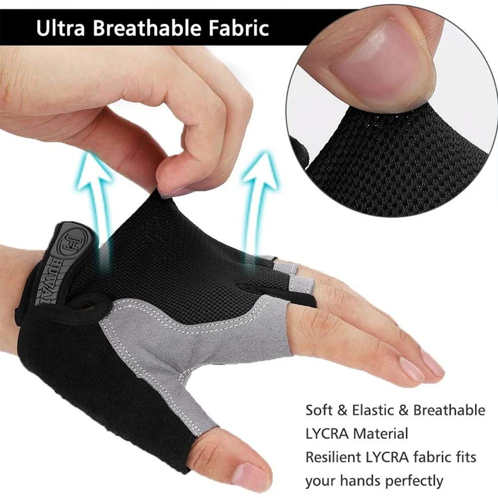 Non-Slip Half-Finger Training Gloves – Shock-Absorbing & Breathable Design for Cycling, Gym Workouts & Fitness