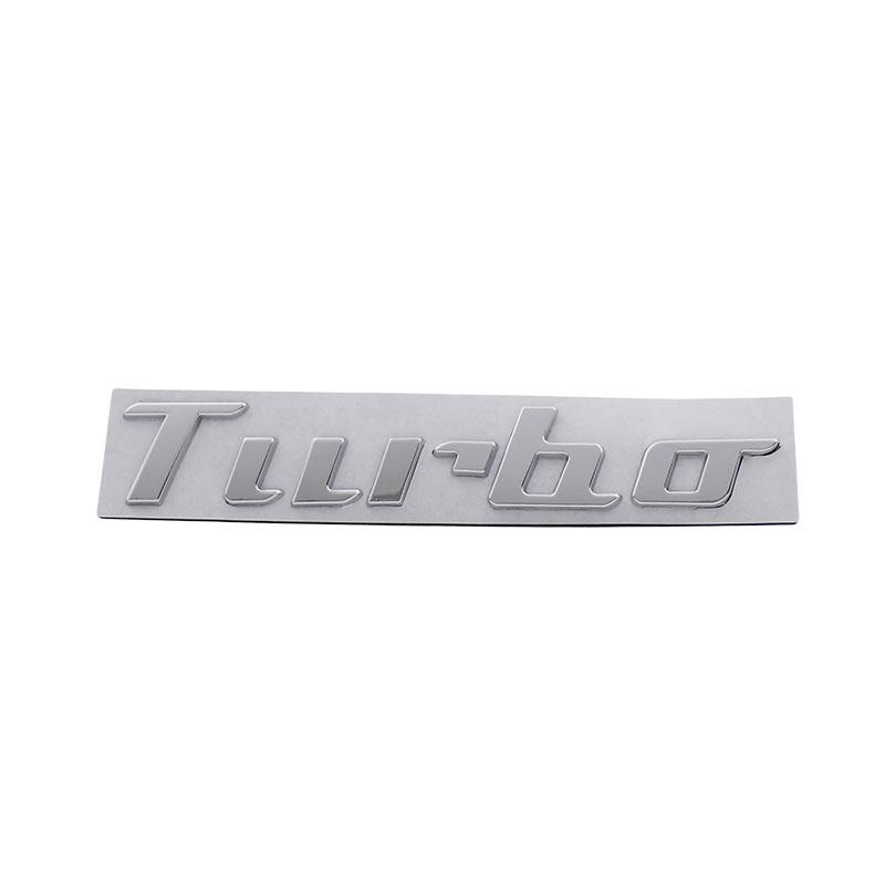 3D Premium TURBO for Turbocharger Boost Loading Boosting car Fender trunk Rear Bonnet Decal Emblem Badge Sticker Accessories