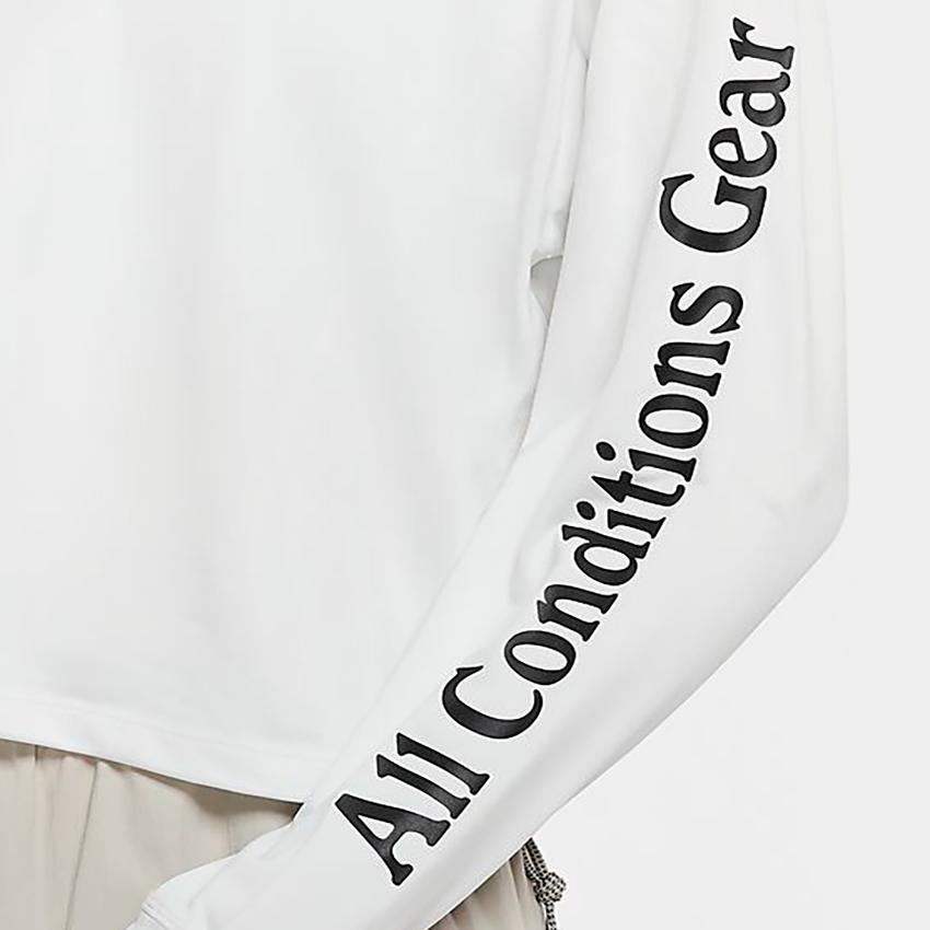 Nike ACG Series Round Neck Letter Long Sleeve T-Shirt Women tops White CK6883-100