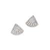 Fully Diamond High-end Earrings Pure Small Skirt Earrings Simple Earrings Nourish Ear Piercing Temperament Earrings