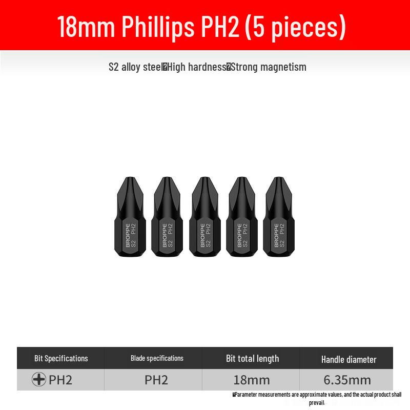 

Ultra-Short Electric Screwdriver Bit Set: Phillips, Slotted, Torx, Hex Sockets with Magnetic Hand Drill, 18mm.