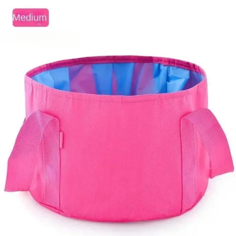 Portable Folding Foot Bath Bucket Travel Foot Bath Bag Laundry Bucket Washbasin Foot Wash Basin.