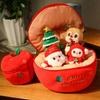 Creative Christmas Gift Stuffed Reindeer Doll Apple Plush Toy Christmas Tree Doll Creative Xmas Present Home Decor Decorative