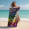 Personalized Customized Proof Beach Towel with Nanimate Insanity Pattern - Soft, Absorbent,quick-drying,perfect Swimming,camping&bathing