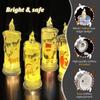 1-5PCS LED Christmas Decoration Flameless Electronic Candle Realistic Dripping Tears Santa Claus Snowman Ornament Tabletop Decor