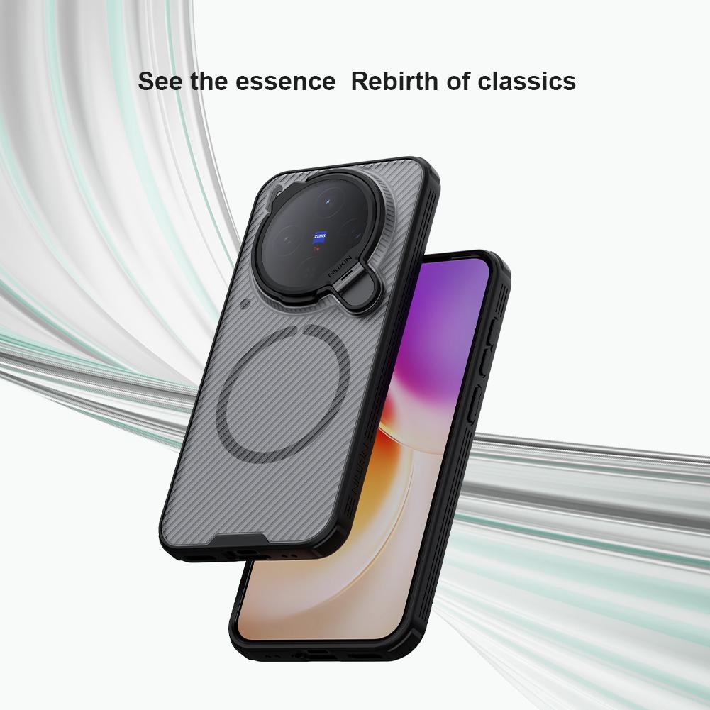 Für Vivo X300 Pro Handyhülle Nillkin CamShield Prop Magnetische Klare Version Harte PC+TPU Schale Stoßfeste Rückseite