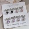 1Pcs Luxury Kawaii Bow Nail Art Charms 3D Japanese Alloy Bow Tie Jewelry Nail  Decoration Diy Love Pendant Accessories