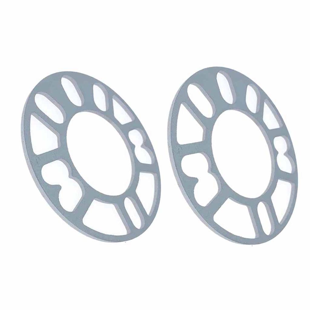 2 Stück 8mm Dicke Radnaben-Distanzscheibe Flansch Nabenzentrisch ET Dichtung Aluminiumlegierung Universell für Autos