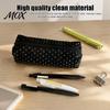 Astuccio Grande Capacità Pois, Custodia in Tessuto Organizer Cancelleria, Carino per Trucco Elegante Accessorio Ufficio Custodia Chiusura a Zip Penna