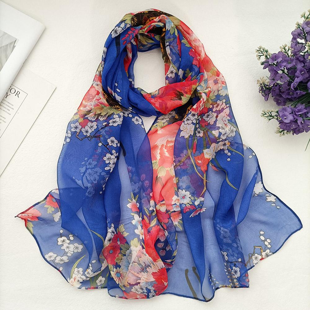 Foulard élégant en mousseline georgette pour femme, foulard prune, bandana d'été, protection solaire, fin et respirant, idéal pour les voyages.