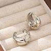 New Smooth Geometric Ear Buckle Simple Temperament Versatile Earrings