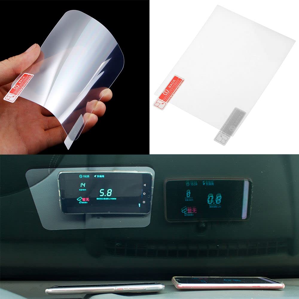 Qicarkey Head Up Display HUD Film Reflective Screen Transparent Protective