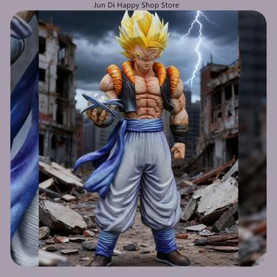 30cm Dragon Ball Gogeta Standing Pose Anime Figure Model Statue Desktop Decoration