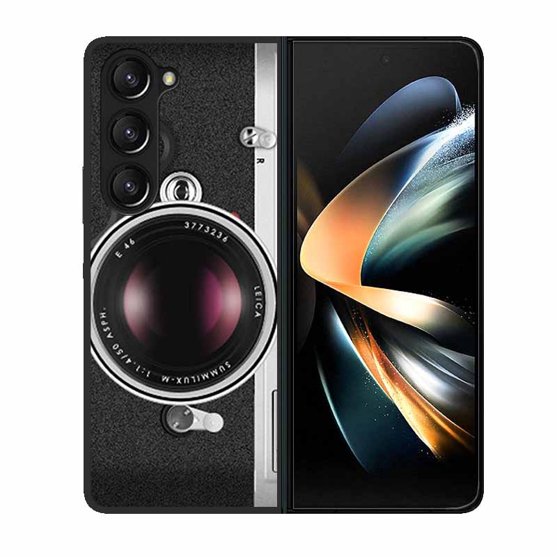 For Samsung Z Fold 6 Phone Case Cover Wolf Black Plastic Hard Back Cover Case For Samsung Galaxy Z Fold6 Fold 4 3 2 5 Case Funda