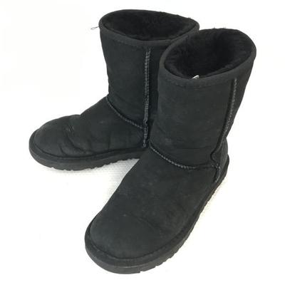 UGG 5825 Warm Mouton Boots US7/24.0 Black Short(USED)