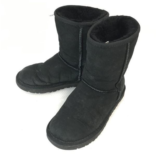 

UGG 5825 Теплые мутоновые сапоги US7/24.0 Черные Короткие(ИСПОЛЬЗОВАЛ)