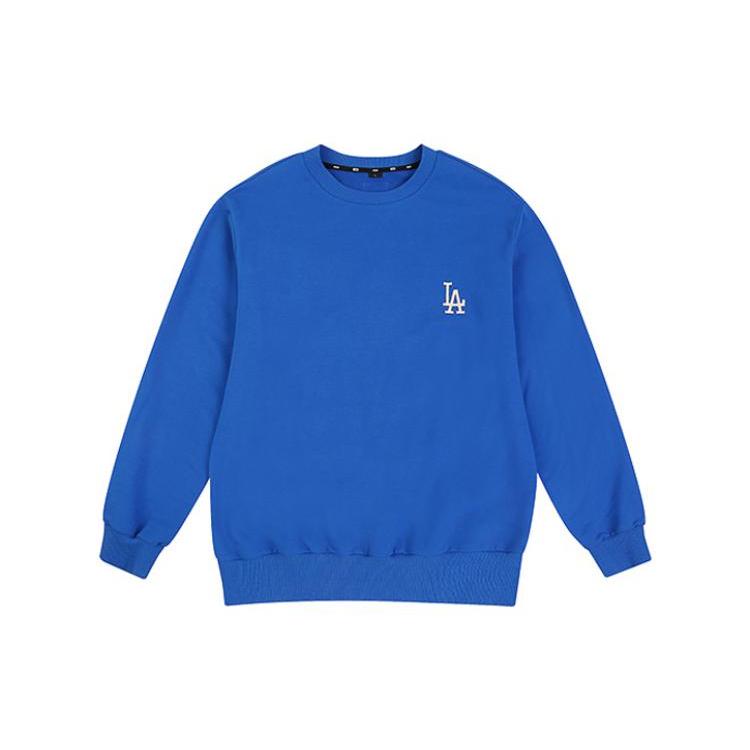 New MLB Cartoon Sweatshirt Unisex Blue 31MT03011-07U