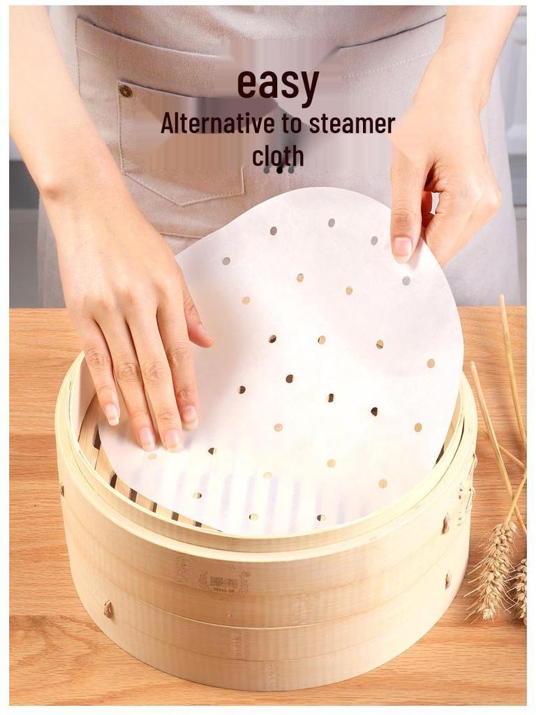 Disposable Non-Stick Steamer Mat for Baozi and Buns
