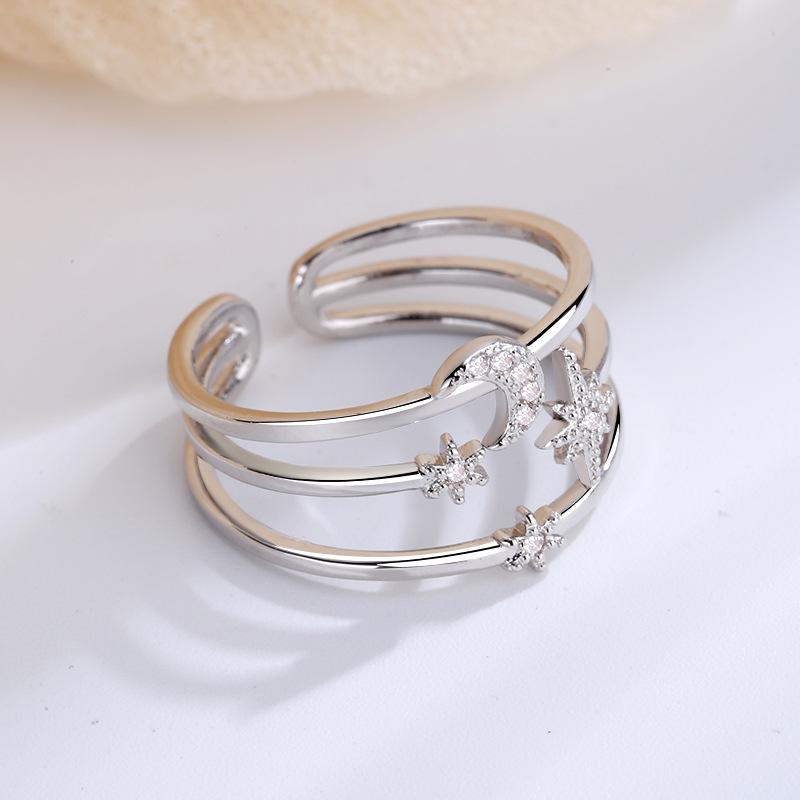 Lindon Classic Copper Alloy Zircon Ring Ladies Jewelry Wedding Promise Party Gift