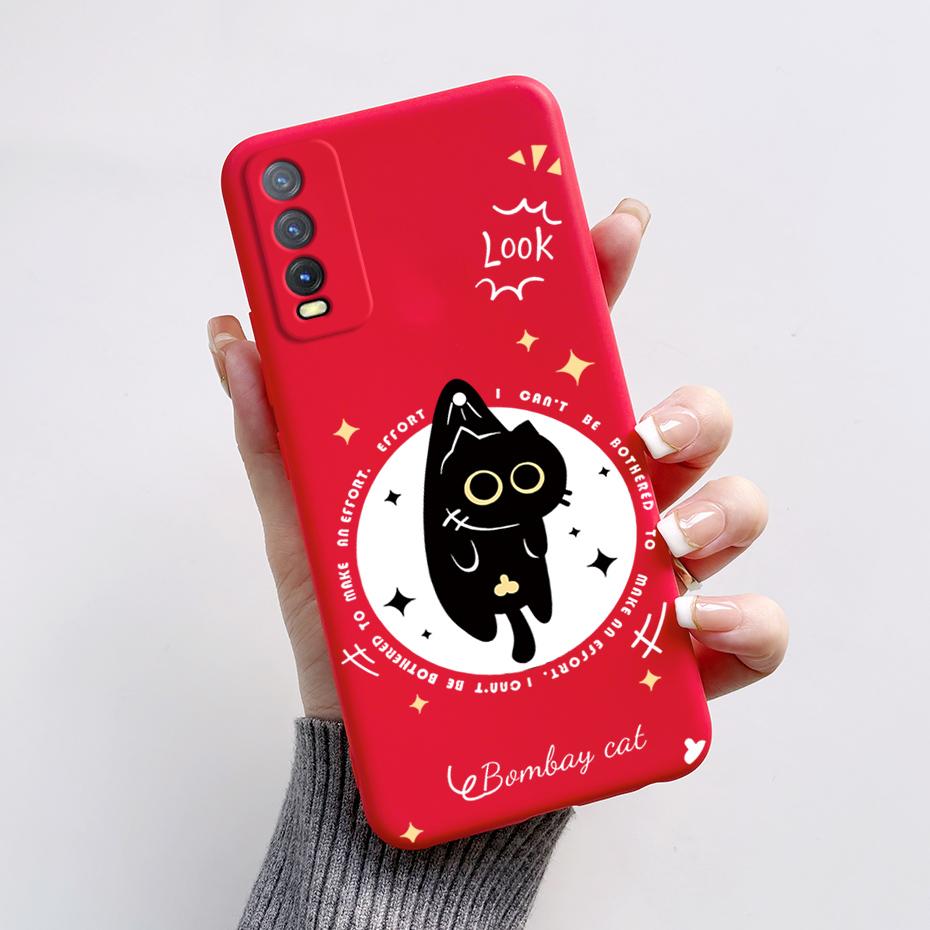 Soft Case For Vivo V2027 Cover Vivo Y11s Y12s Y12a Y20 Y20s Y20i Phone Cases Cute Rabbit Panda Pattern Silicon Capas For Y20 20S