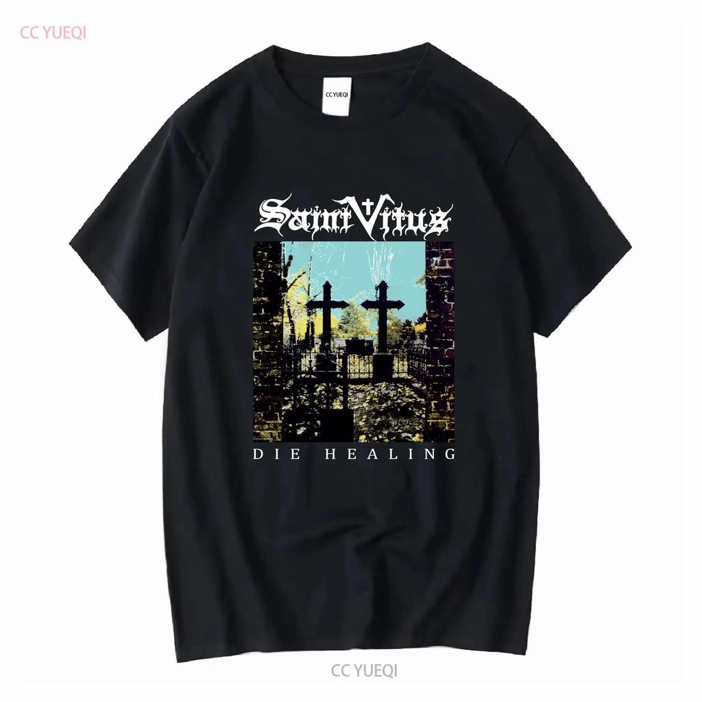 SAINT VITUS BLACK DIE HEALING T Shirt Full Size S To 5XL TP486 Long or Short Sleeves Vintage Washed Homme Stretched Soft