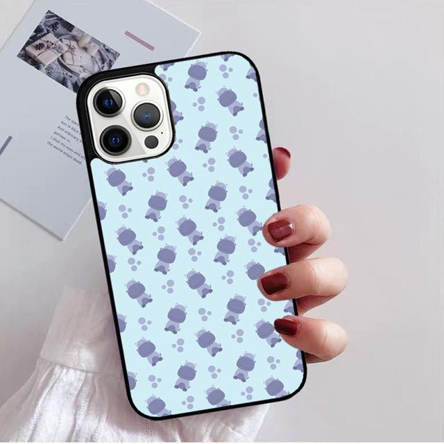 Cartoon Hippos Pattern Phone Case Back Cover for IPhone 18 17 Air 16 15 14 13 11 12 Pro Max Plus Shell Coque
