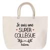 Sac De Plage - PLANETEE - Fatima - "Une Super Collègue" - Grand Format - Anse Corde