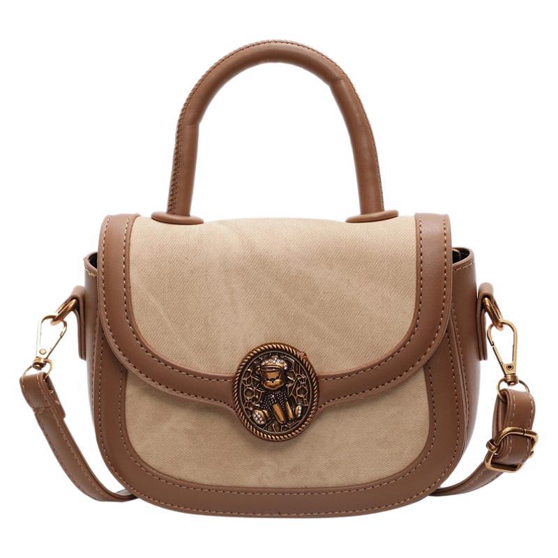 Bag lady 2025 new trendy high-end fashion retro versatile messenger bag small bag portable small square bag