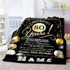 Birthday Personalized Name Blanket Lightweight Personalized Blanket Durable Comfort Great for Office Chair Seaside Nap Office All-Season Use