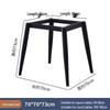 Square Rock Slab Dining Table Legs - Ceramic Tile, Marble Leg Brackets, Luxury Desk Stand Base