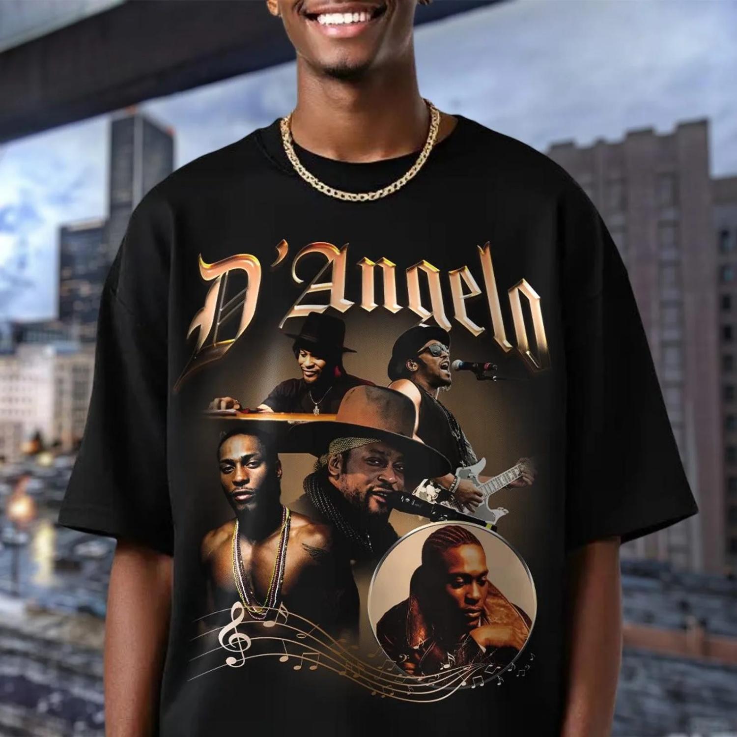 

RIP 1974-2025 D angelo Shirt, Cotton Vntg Rap Tee, 90s R&B 2000 s music,Neo Soul, Music T-Shirt, D angelo Memories T Shirt S