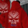 Men's Hoodie - Soft Breathable Cotton, 2D Skull Graphic, Fashionable Versatile Top for Daily Casual, Outdoor & Halloween Wear