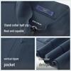 EMZ Men's Stand-up Collar Pullover Sweatshirt