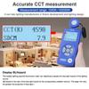 Super Large Range Llluminance Meter, 0-1000000 Lx/Fc, Colour Temperature Tester, Digital Lumen Tester, For Lighting Inspection
