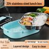 Children's Divided Meal Tray: 304 Stainless Steel for Boys & Girls
