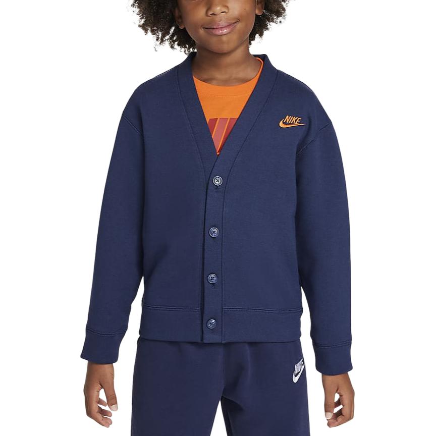 Nike Sweater Sportswear Club Dark Navy Blue Children Aged 3 7 Years Old IB2549-410 6
