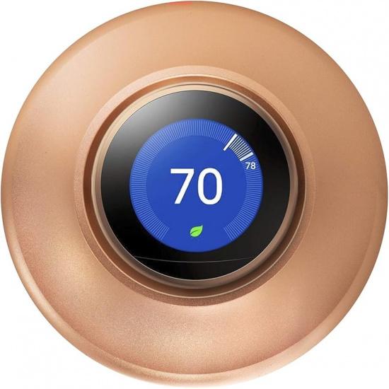 Металлическая настенная пластина для термостата Nest Learning, совместимая с Nest Learning Thermostat 3-го, 2-го, 1-го поколений, серебристая (Только настенная пластина &2020 Nest