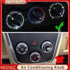 3Pcs/set Aluminum Alloy Car AC Knob Air Conditioning Knob for Geely Panda 2009 - 2017 Heat Control Switch Knob