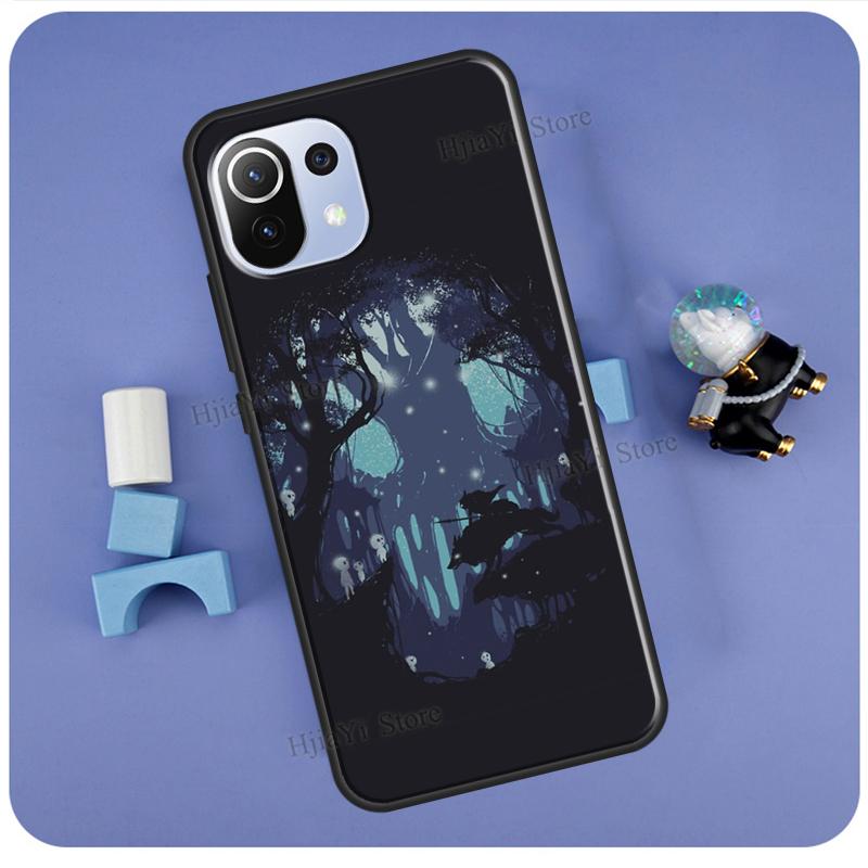Pouzdro na masku Princess Mononoke pro POCO F3 F2 F1 M3 M4 X4 GT X3 Pro Kryt na telefon Xiaomi 12 10T 11T Pro Mi 11 Lite